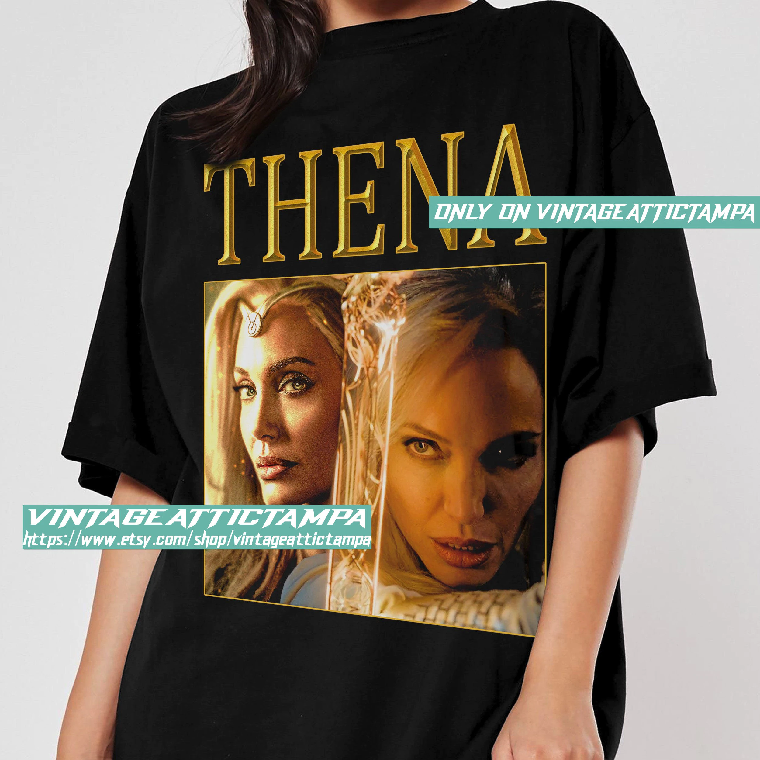 Thena Angelina Jolie Ikaris Vintage Unisex T-Shirt Thena Angelina Jolie Ikaris Vintage Unisex T-Shirt