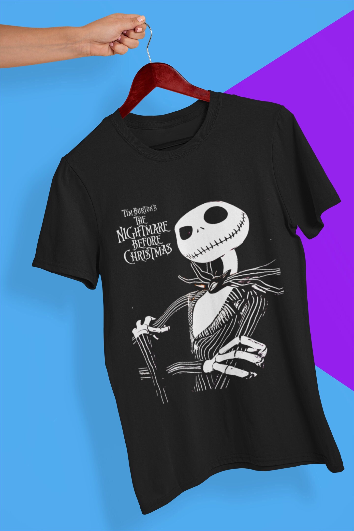 Tim Burton's The Nightmare Before Christmas Movie Halloween Unisex T-Shirt Tim Burton's The Nightmare Before Christmas Movie Halloween Unisex T-Shirt