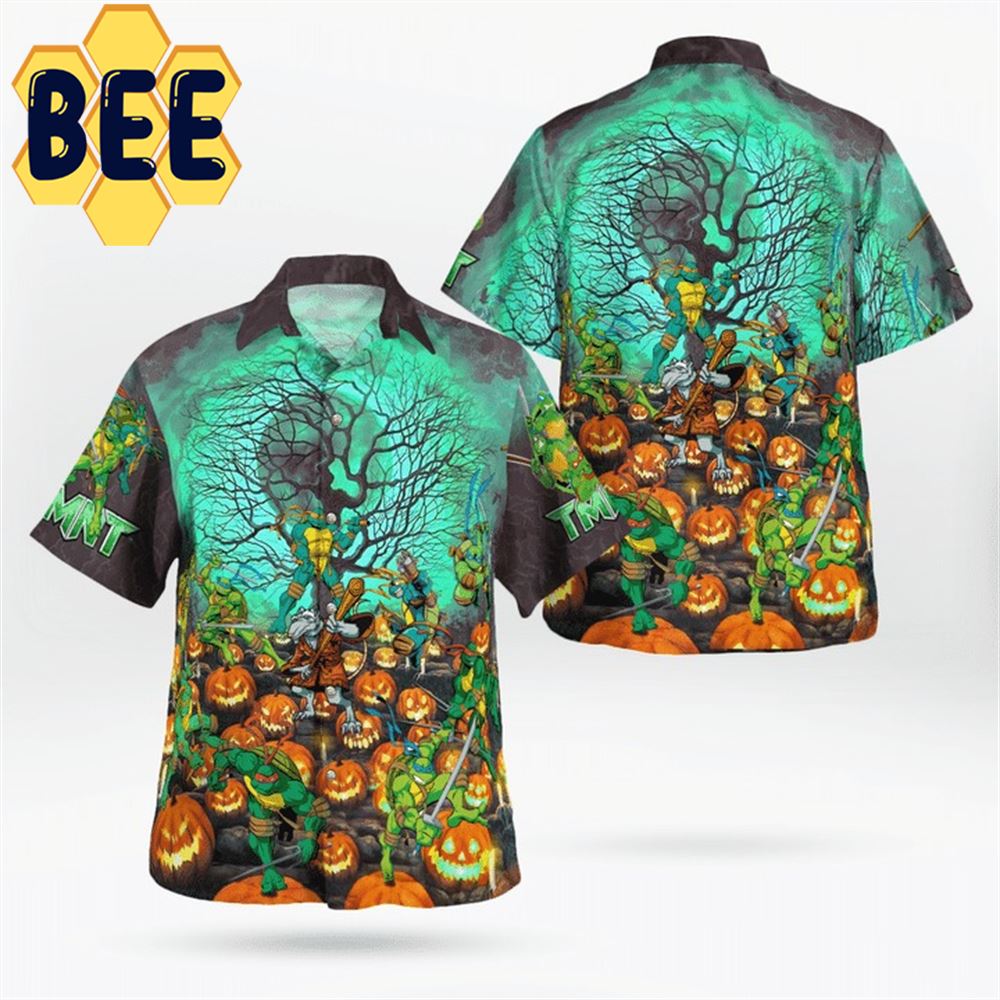 TMNT Ninja Turtle Halloween Hawaiian Shirt TMNT Ninja Turtle Halloween Hawaiian Shirt