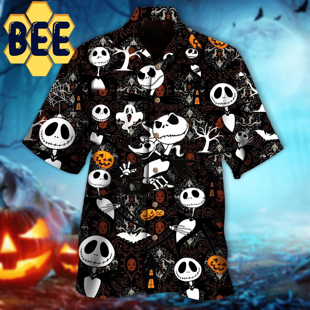 TNBC Jack Skellington Halloween Hawaiian Shirt TNBC Jack Skellington Halloween Hawaiian Shirt
