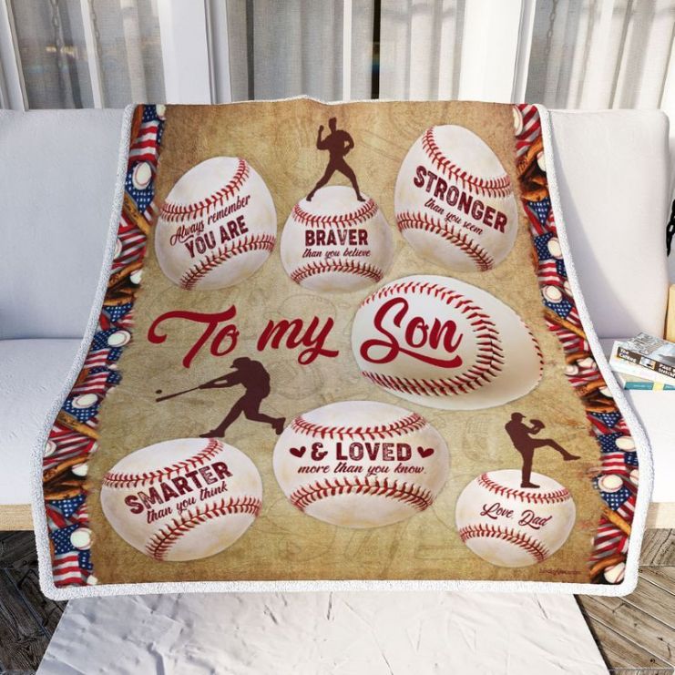 To My Son You Are Braver Stronger Smarter And Loved More Than You Know Love Dad Premium Comfy Sofa Throw Blanket To My Son You Are Braver Stronger Smarter And Loved More Than You Know Love Dad Premium Comfy Sofa Throw Blanket