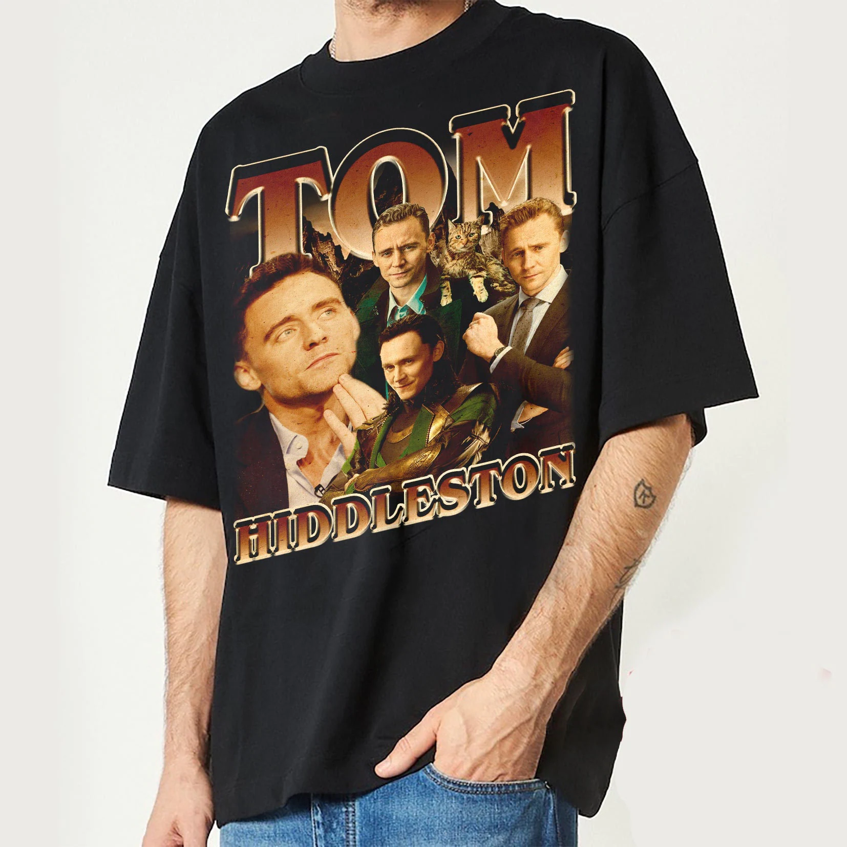 Tom Hiddleston Retro Vintage Unisex T-Shirt Tom Hiddleston Retro Vintage Unisex T-Shirt