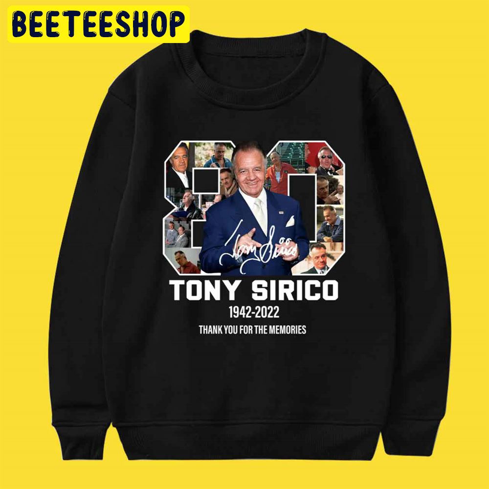 Tony Sirico The Sopranos Thank You For The Memories Signature Unisex T-Shirt Tony Sirico The Sopranos Thank You For The Memories Signature Unisex T-Shirt