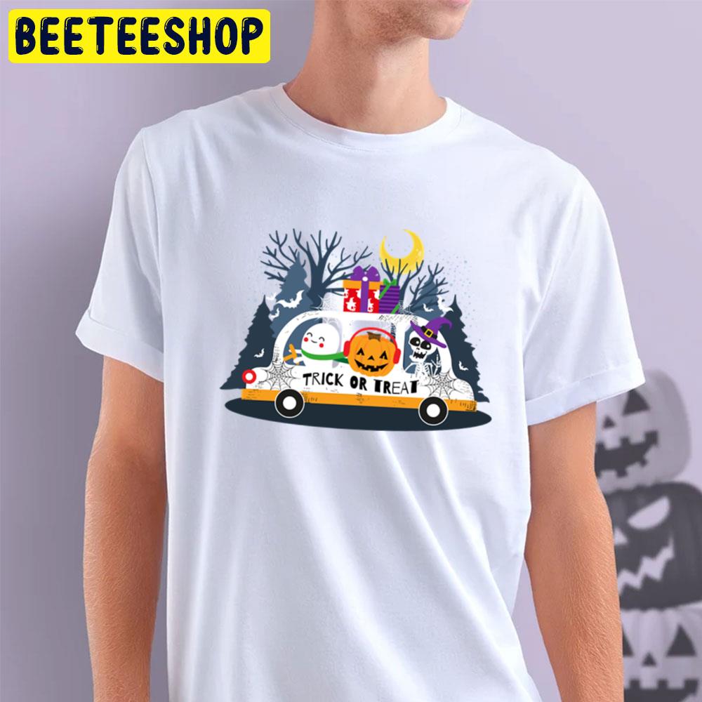 Trick Or Treat Car Halloween Unisex T-Shirt Trick Or Treat Car Halloween Unisex T-Shirt