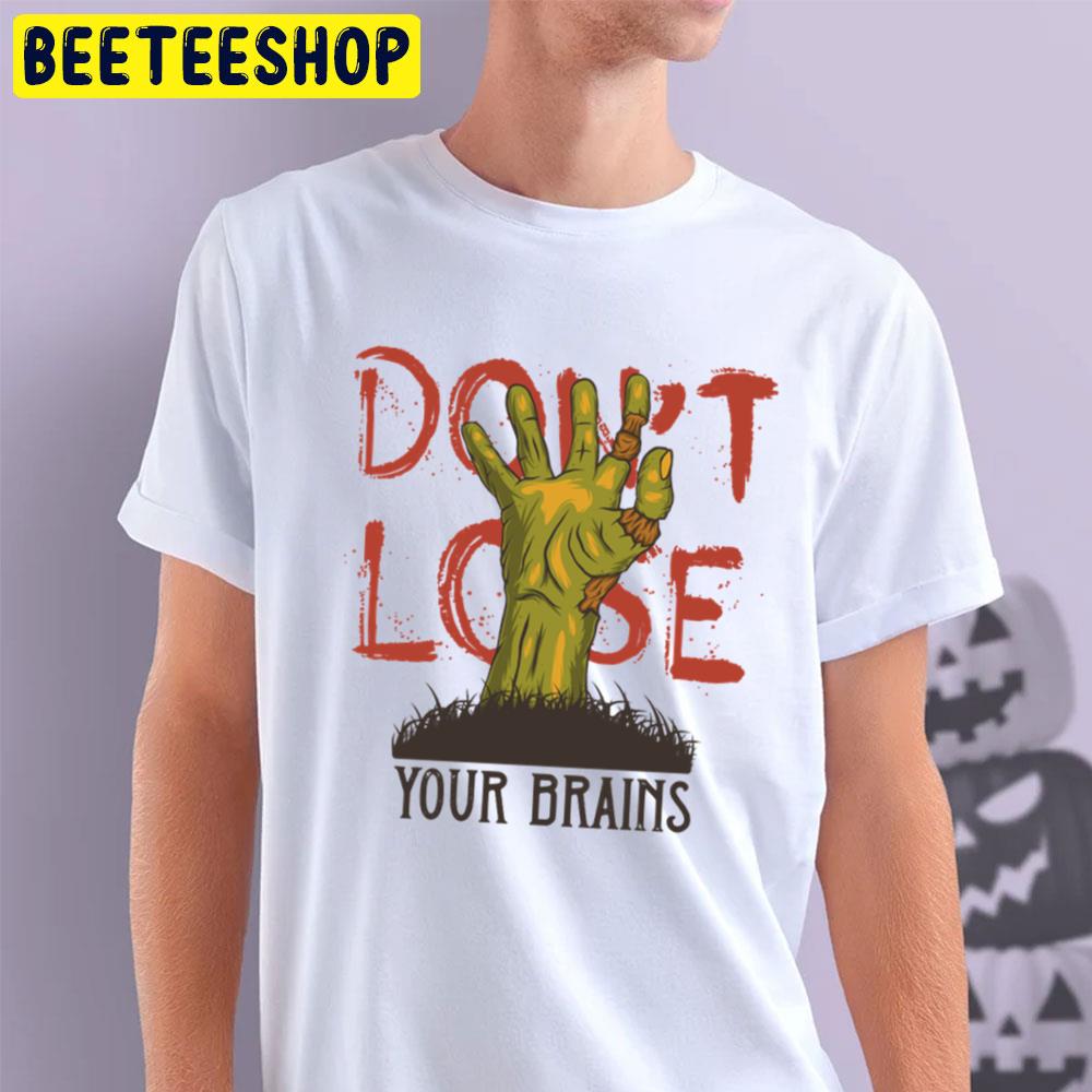 Trick Or Treat Zombie Brains Bright Halloween Unisex T-Shirt Trick Or Treat Zombie Brains Bright Halloween Unisex T-Shirt