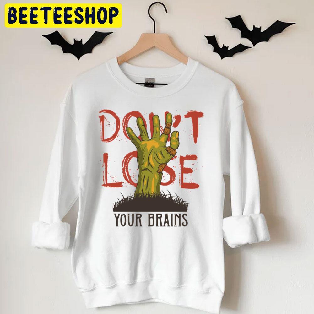 Trick Or Treat Zombie Brains Bright Halloween Unisex T-Shirt Trick Or Treat Zombie Brains Bright Halloween Unisex T-Shirt