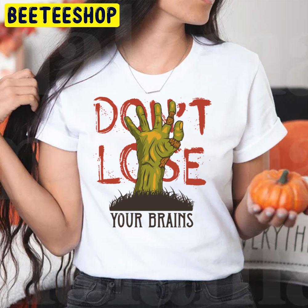 Trick Or Treat Zombie Brains Bright Halloween Unisex T-Shirt Trick Or Treat Zombie Brains Bright Halloween Unisex T-Shirt