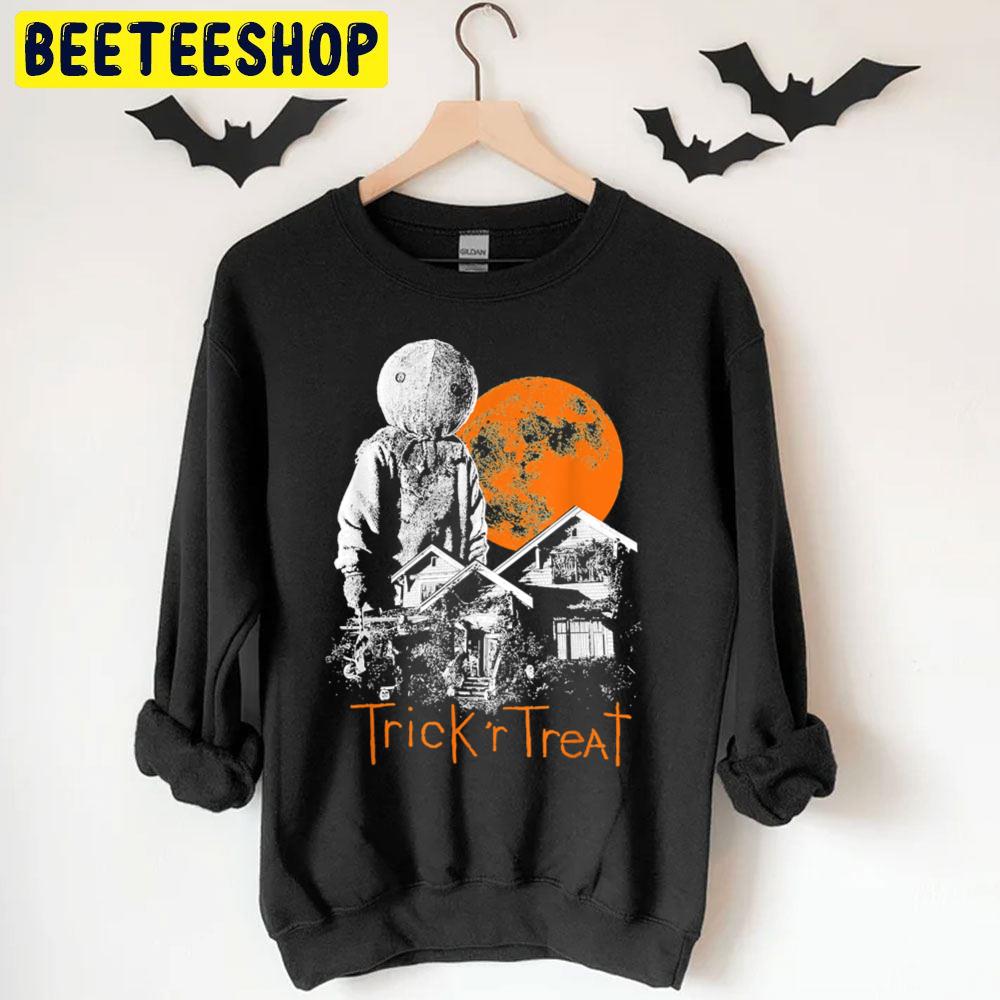 Trick 'r Treat Sam House And Moon Halloween Unisex T-Shirt Trick 'r Treat Sam House And Moon Halloween Unisex T-Shirt
