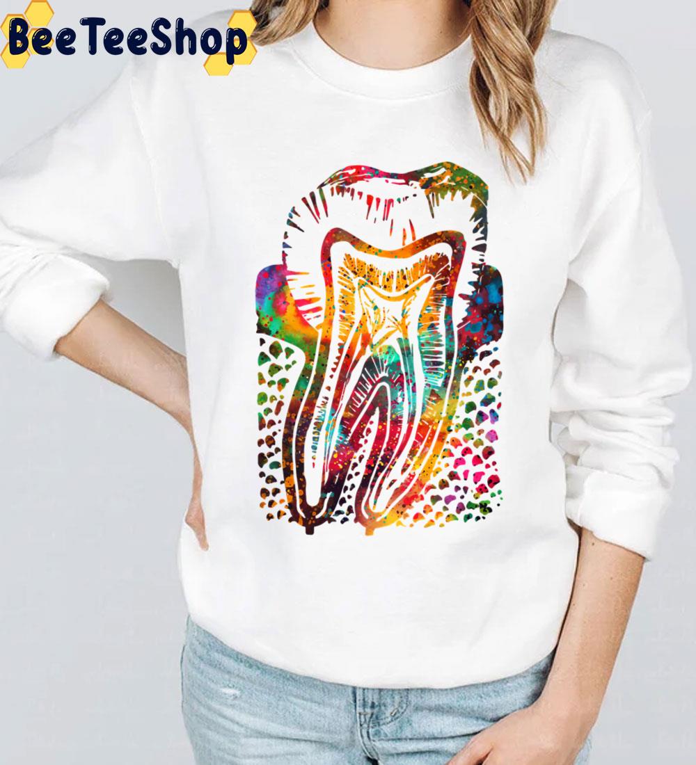 Tye Die Tooth Art Unisex T-Shirt Tye Die Tooth Art Unisex T-Shirt