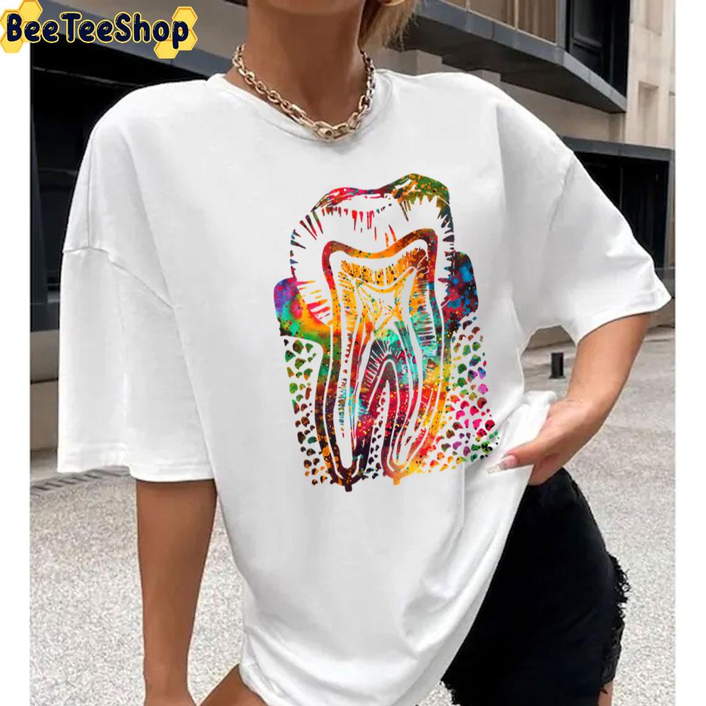 Tye Die Tooth Art Unisex T-Shirt Tye Die Tooth Art Unisex T-Shirt