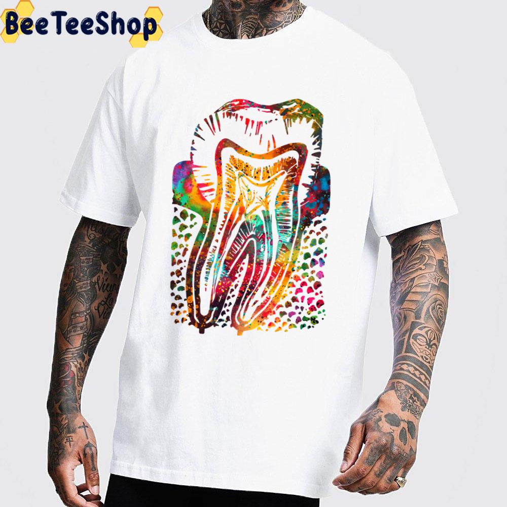 Tye Die Tooth Art Unisex T-Shirt Tye Die Tooth Art Unisex T-Shirt