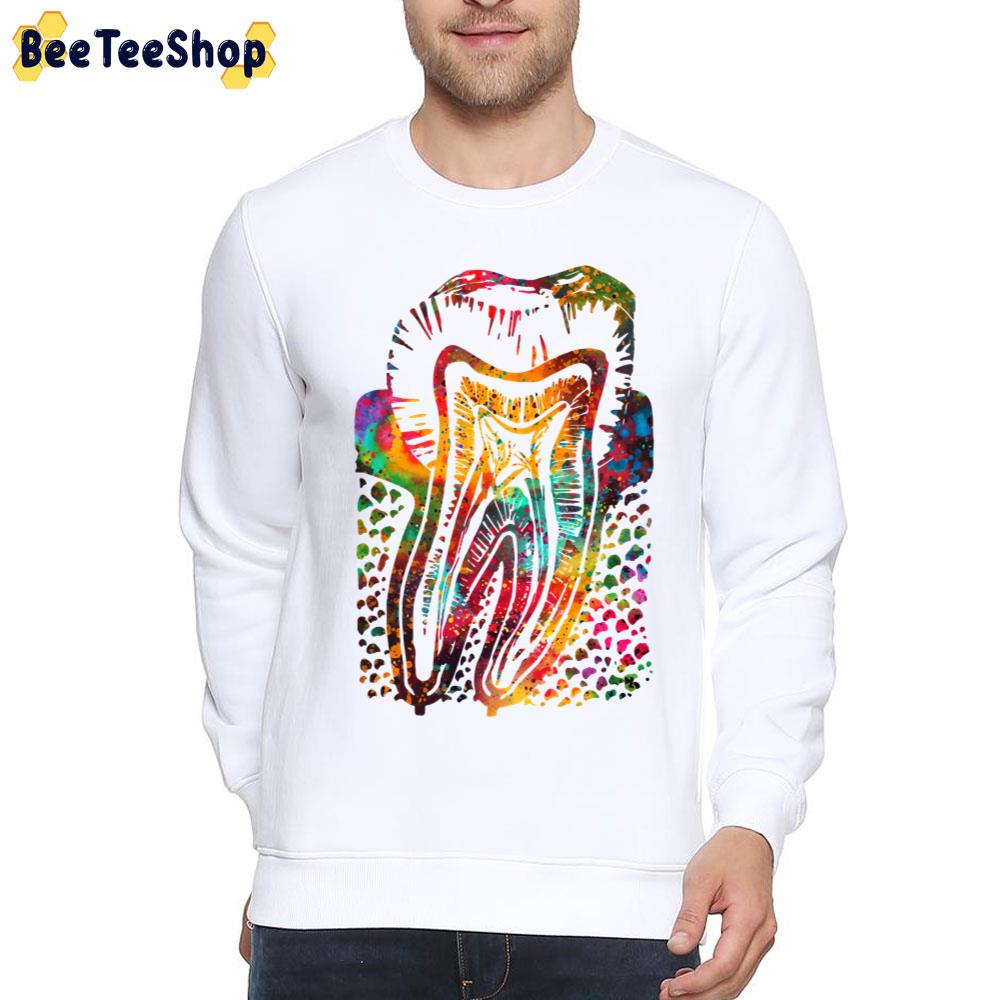 Tye Die Tooth Art Unisex T-Shirt Tye Die Tooth Art Unisex T-Shirt