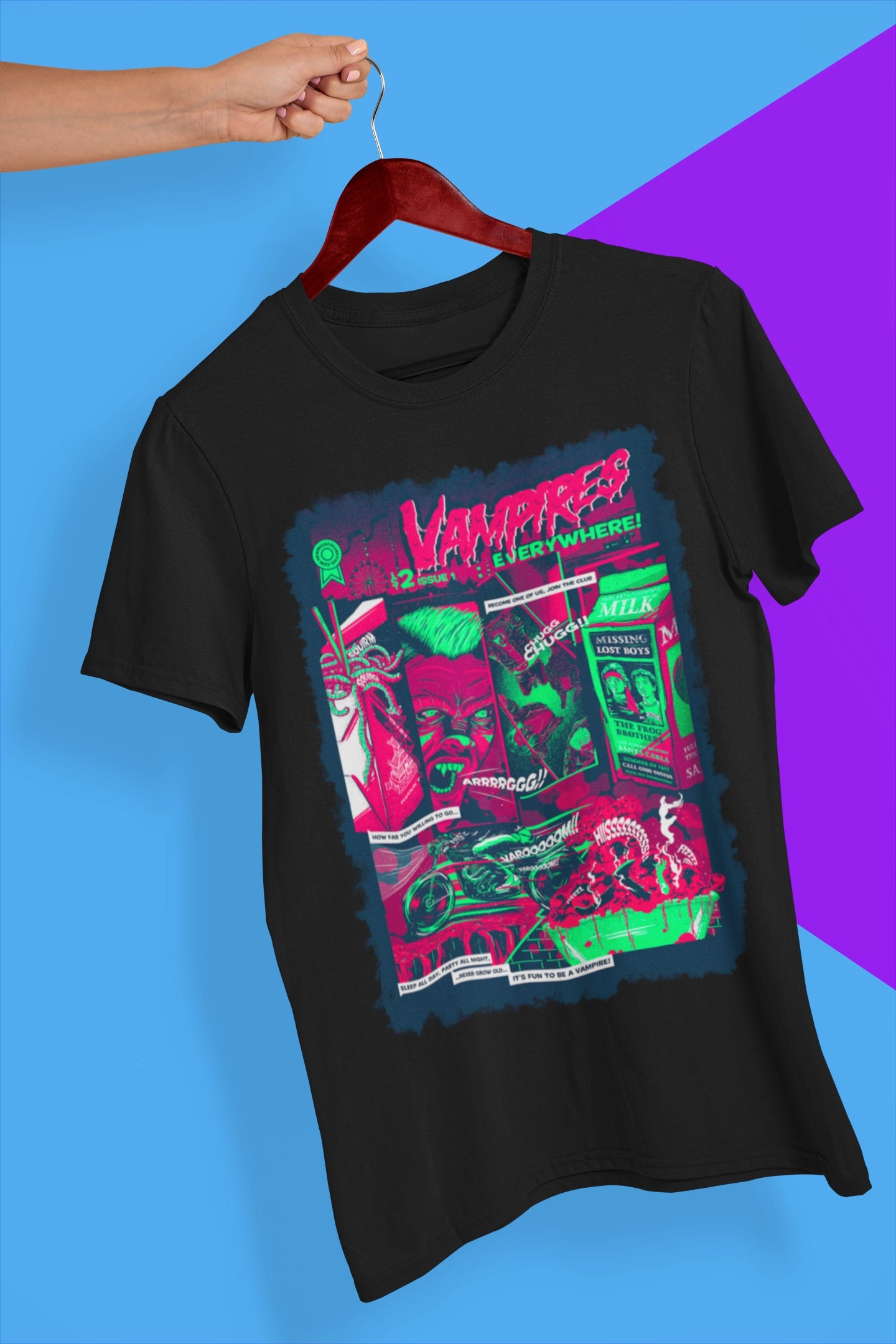 Vampires Everywhere The Lost Boys Halloween Unisex T-Shirt Vampires Everywhere The Lost Boys Halloween Unisex T-Shirt