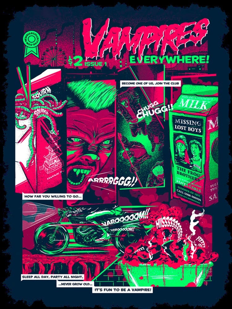 Vampires Everywhere The Lost Boys Halloween Unisex T-Shirt Vampires Everywhere The Lost Boys Halloween Unisex T-Shirt