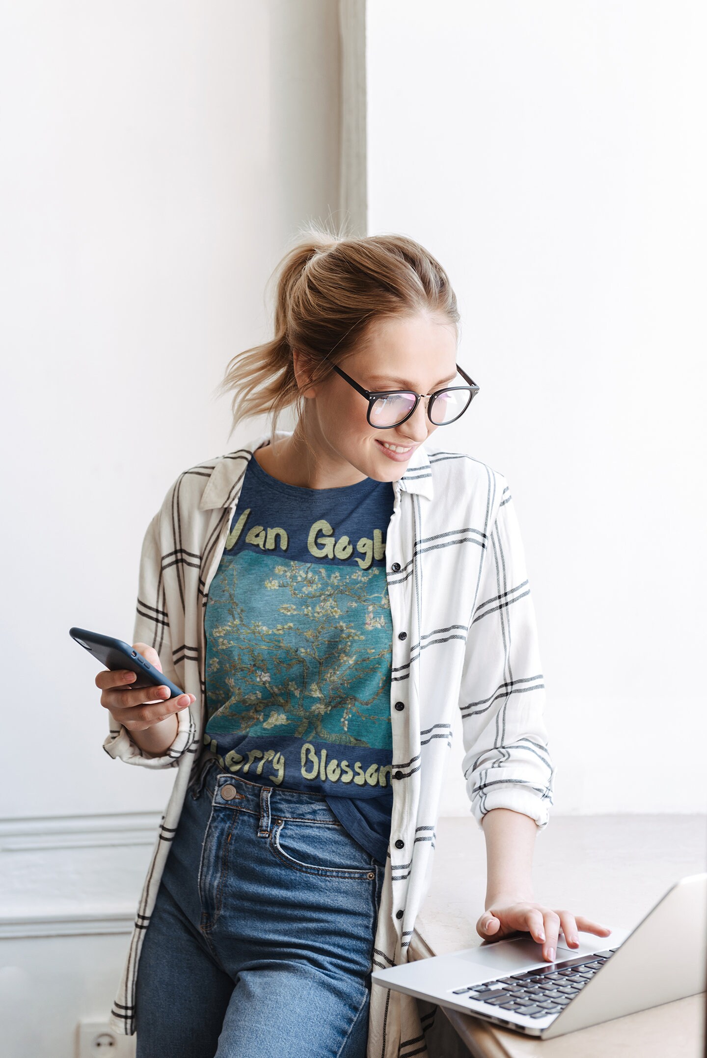 Van Gogh Charry Blossom Halloween Unisex T-Shirt Van Gogh Charry Blossom Halloween Unisex T-Shirt