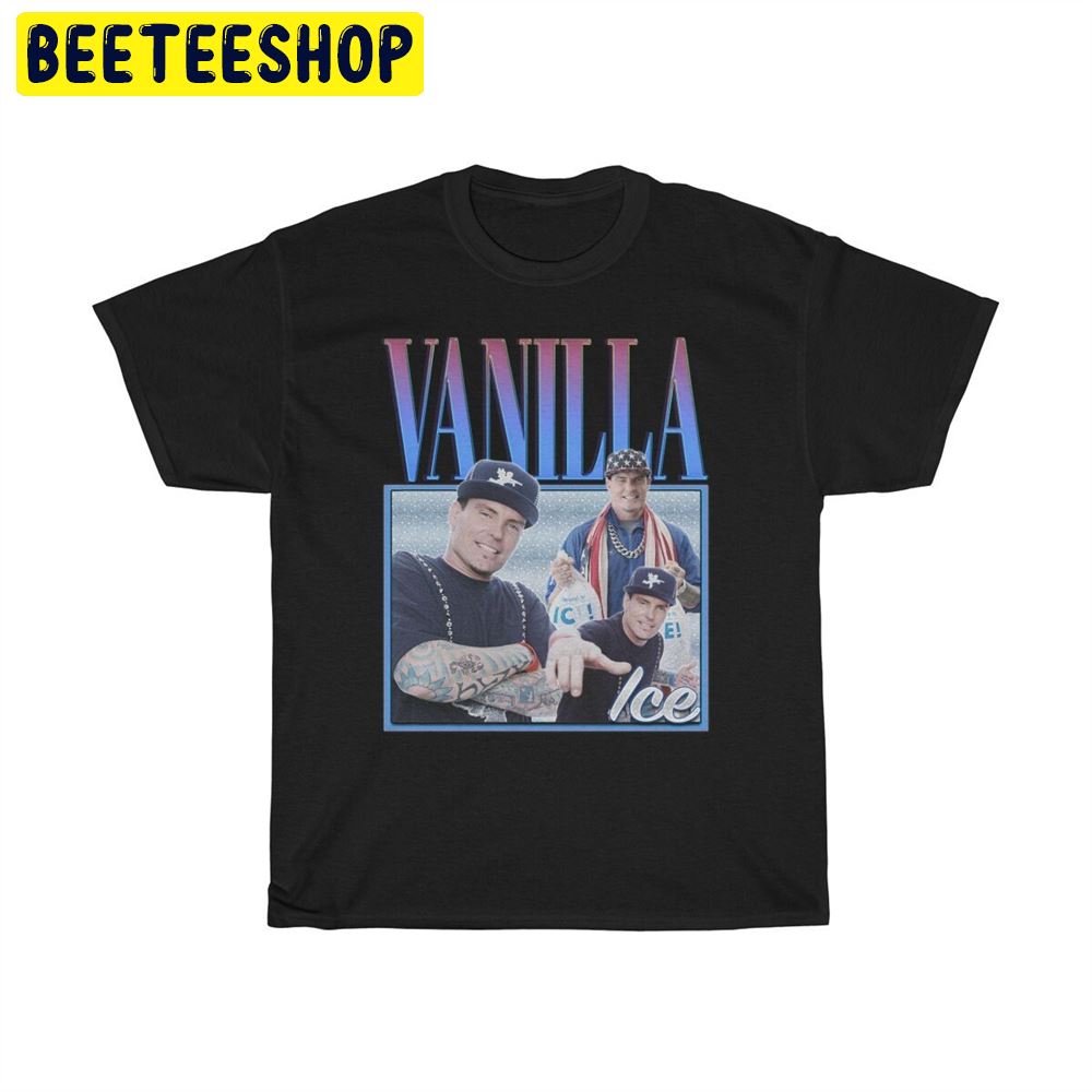 Vanilla Ice Homage Retro Vintage Art Unisex T-Shirt Vanilla Ice Homage Retro Vintage Art Unisex T-Shirt