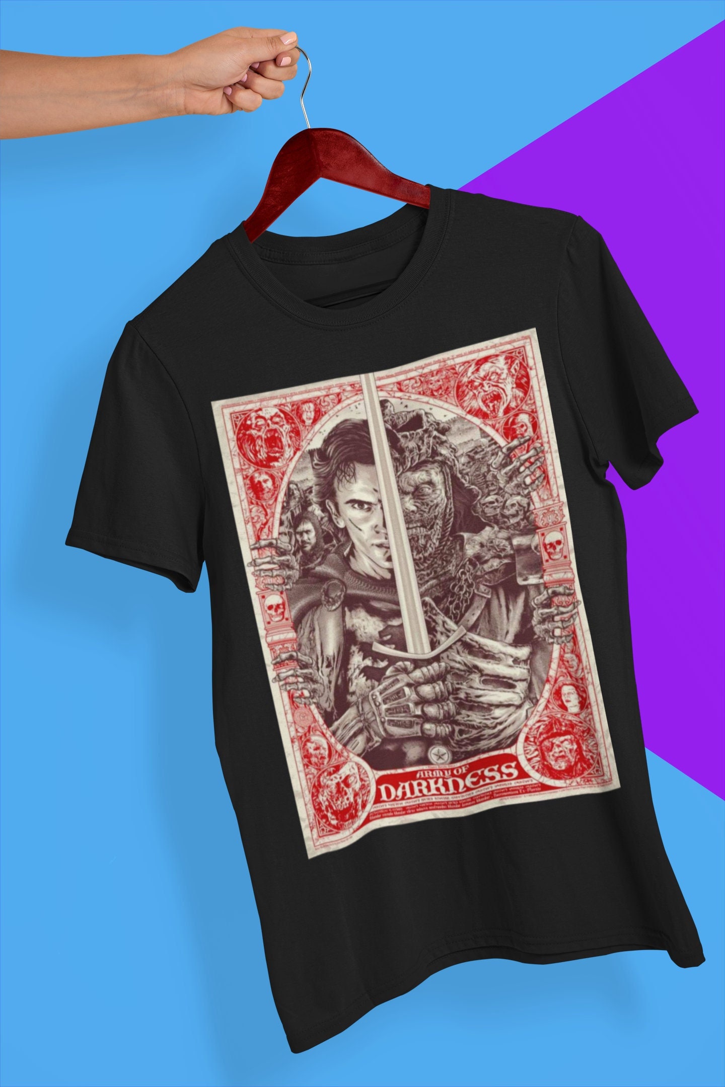 Vintage Art Army Of Darkness Halloween Unisex T-Shirt Vintage Art Army Of Darkness Halloween Unisex T-Shirt
