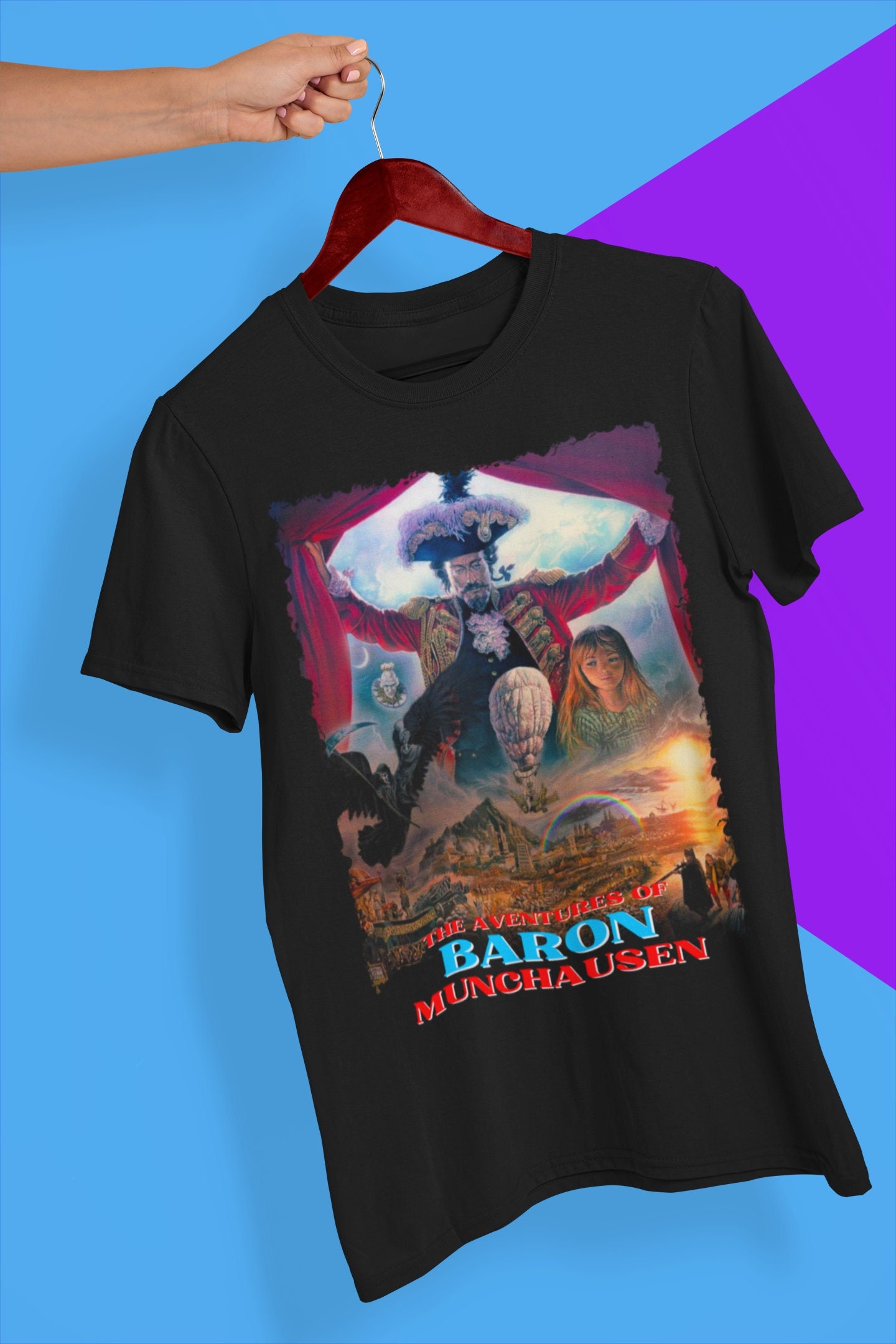 Vintage Art Baron Munchausen Movie Halloween Unisex T-Shirt Vintage Art Baron Munchausen Movie Halloween Unisex T-Shirt