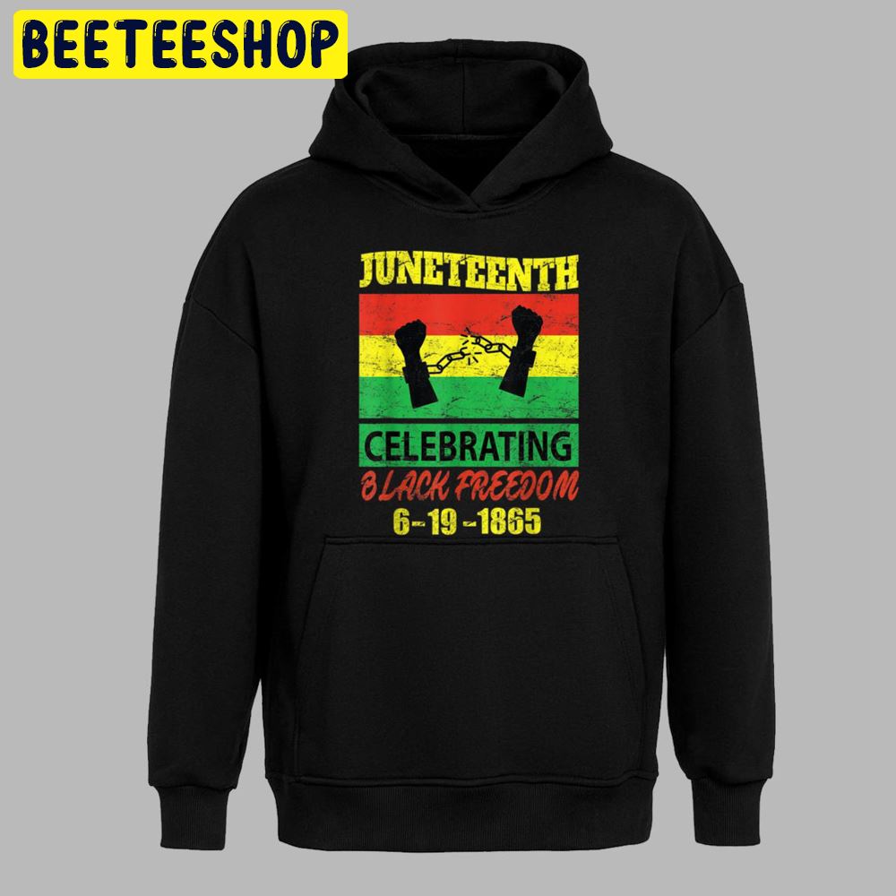 Vintage Art Juneteenth Celebrating Black Freedom 1865 Flag Unisex T-Shirt Vintage Art Juneteenth Celebrating Black Freedom 1865 Flag Unisex T-Shirt