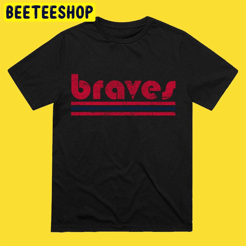 Vintage Braves Retro Three Stripes Weathered Unisex T-Shirt Vintage Braves Retro Three Stripes Weathered Unisex T-Shirt