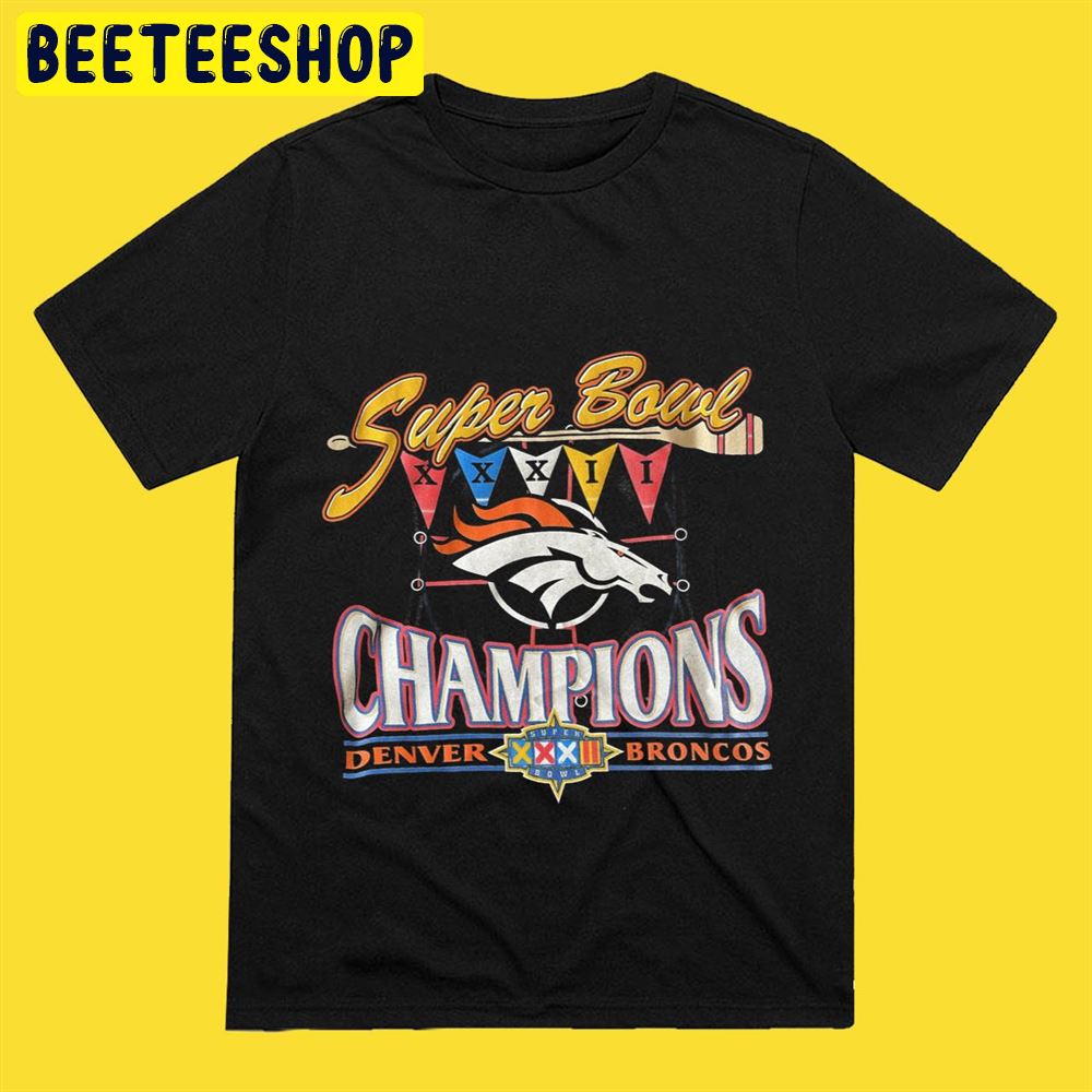 Vintage Denver Broncos Super Bowl XXXII Champions New Unisex T-Shirt Vintage Denver Broncos Super Bowl XXXII Champions New Unisex T-Shirt