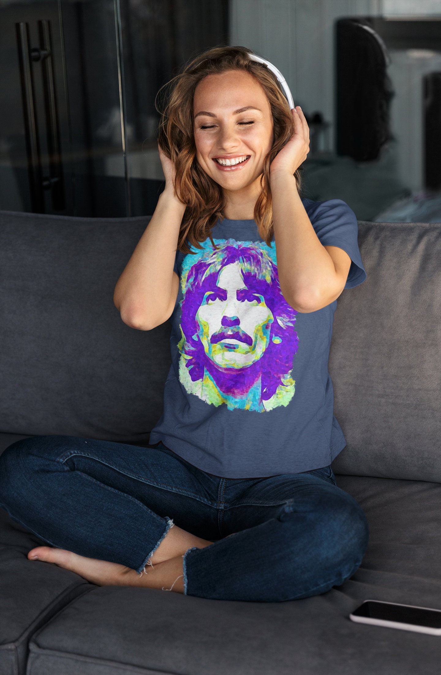 Vintage George Harrison Retro Halloween Unisex T-Shirt Vintage George Harrison Retro Halloween Unisex T-Shirt