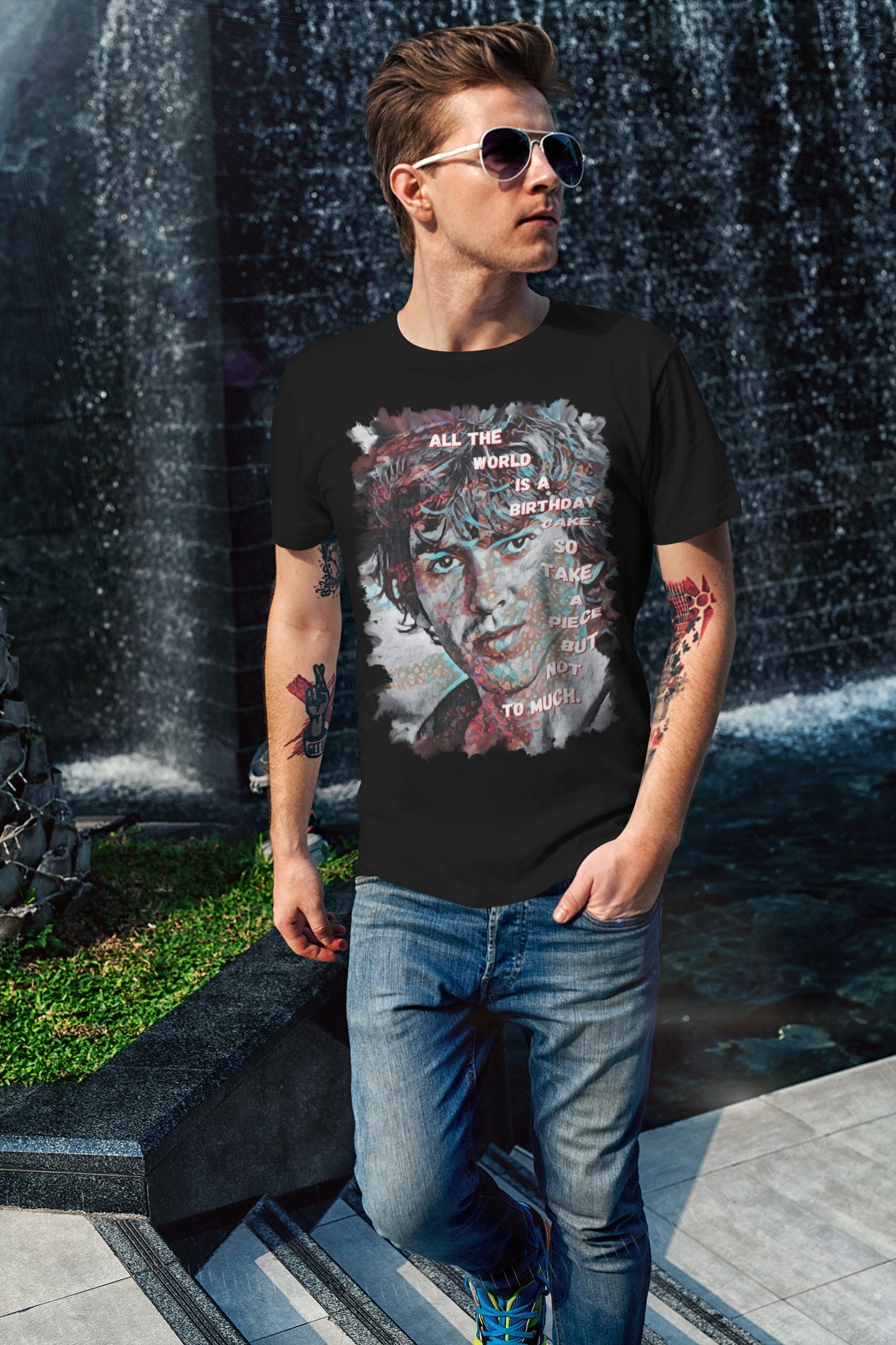 Vintage George Harrison The World Is A Birthday Cake Quote Halloween Unisex T-Shirt Vintage George Harrison The World Is A Birthday Cake Quote Halloween Unisex T-Shirt
