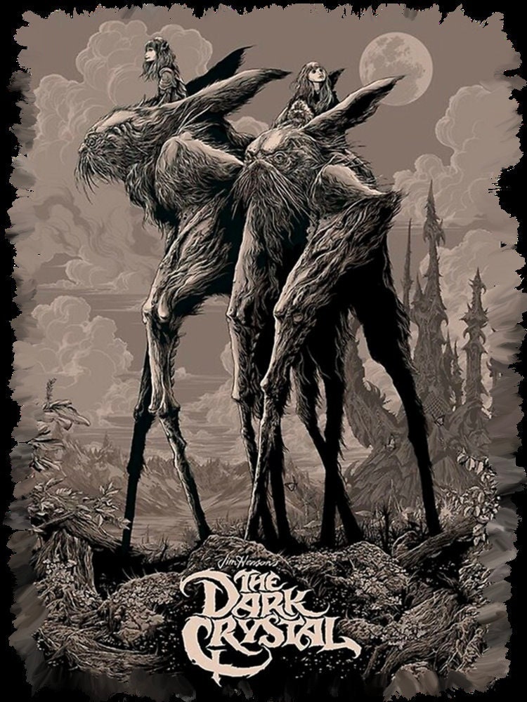 Vintage The Dark Crystal Poster Style Halloween Unisex T-Shirt Vintage The Dark Crystal Poster Style Halloween Unisex T-Shirt
