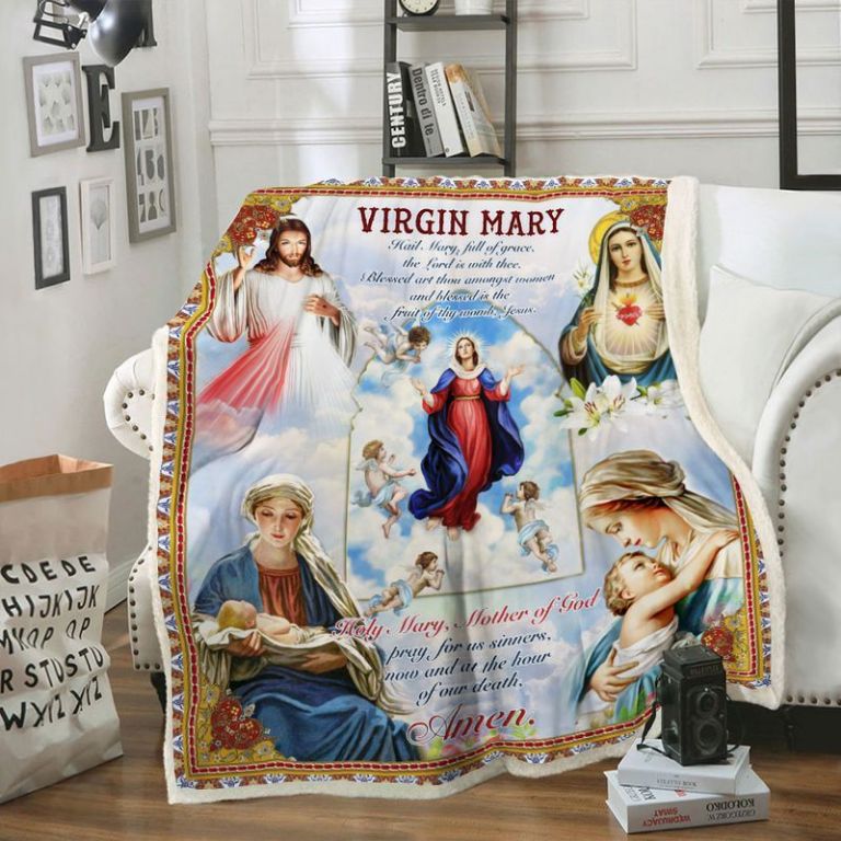 Virgin Mary Mother Of God Premium Comfy Sofa Throw Blanket Virgin Mary Mother Of God Premium Comfy Sofa Throw Blanket
