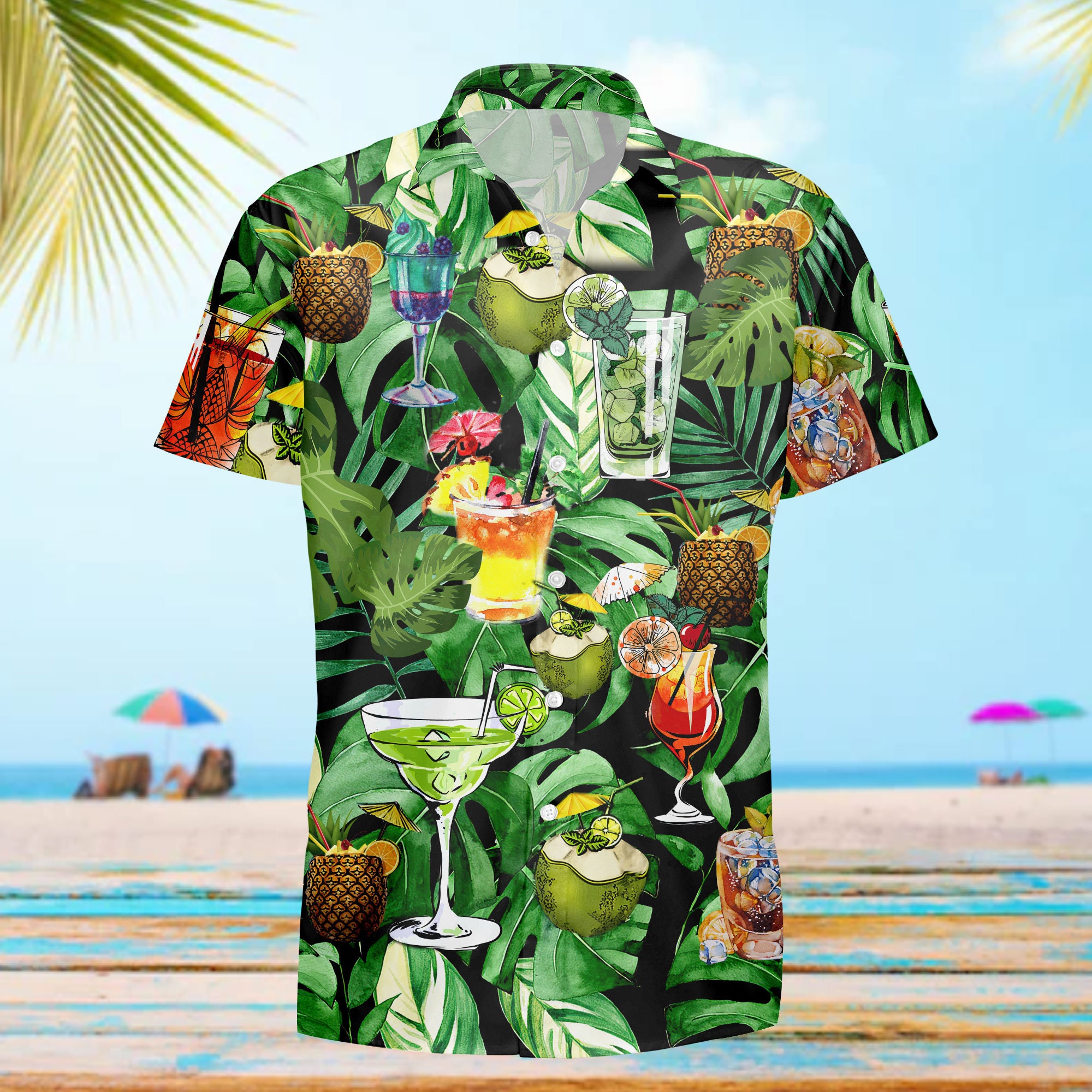 We All Deserve A Cocktail Hawaiian Shirt We All Deserve A Cocktail Hawaiian Shirt