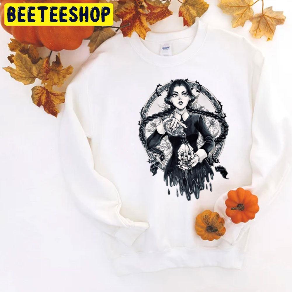 Wednesday Addams Art The Addams Family Halloween Unisex T-Shirt Wednesday Addams Art The Addams Family Halloween Unisex T-Shirt