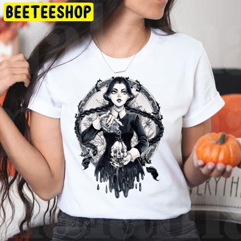 Wednesday Addams Art The Addams Family Halloween Unisex T-Shirt Wednesday Addams Art The Addams Family Halloween Unisex T-Shirt