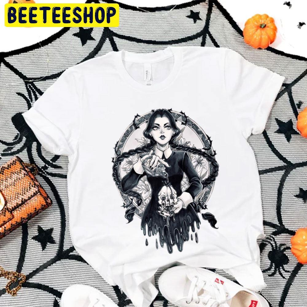 Wednesday Addams Art The Addams Family Halloween Unisex T-Shirt Wednesday Addams Art The Addams Family Halloween Unisex T-Shirt