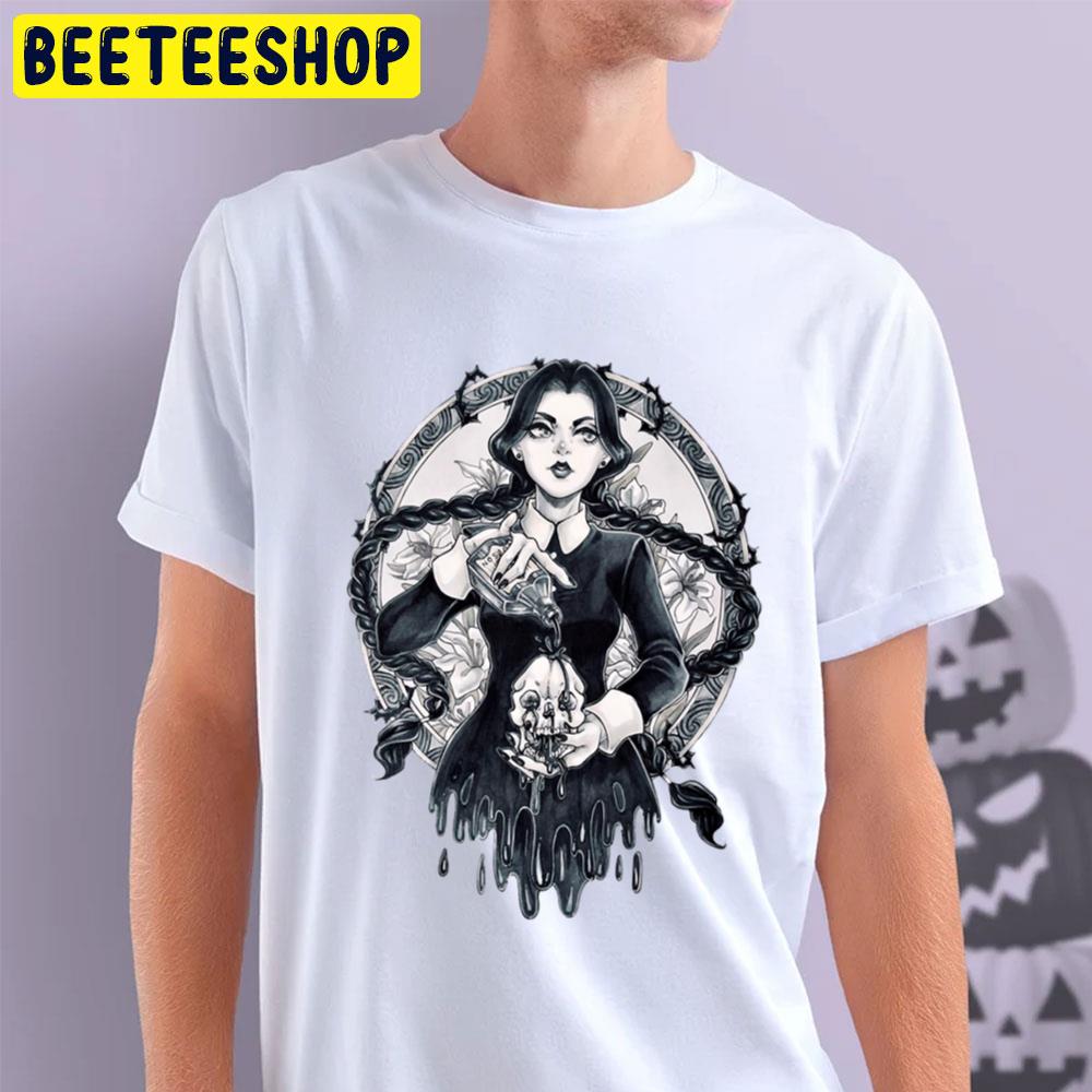 Wednesday Addams Art The Addams Family Halloween Unisex T-Shirt Wednesday Addams Art The Addams Family Halloween Unisex T-Shirt