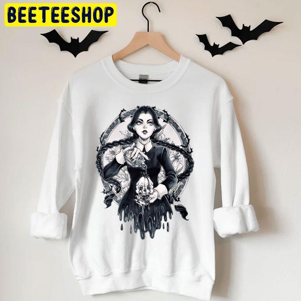 Wednesday Addams Art The Addams Family Halloween Unisex T-Shirt Wednesday Addams Art The Addams Family Halloween Unisex T-Shirt