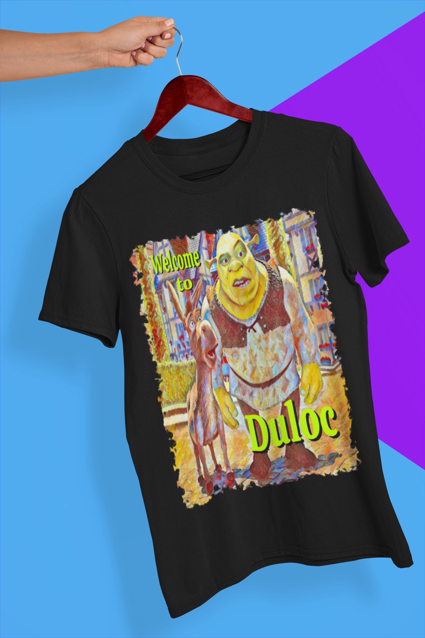 Welcome To Duloc Shrek Movie Halloween Unisex T-Shirt Welcome To Duloc Shrek Movie Halloween Unisex T-Shirt