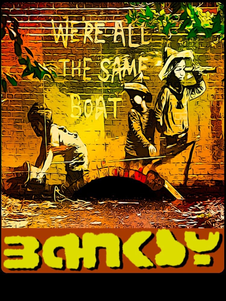 We're All Th Esame Bont Banksy Street Art Halloween Unisex T-Shirt We're All Th Esame Bont Banksy Street Art Halloween Unisex T-Shirt