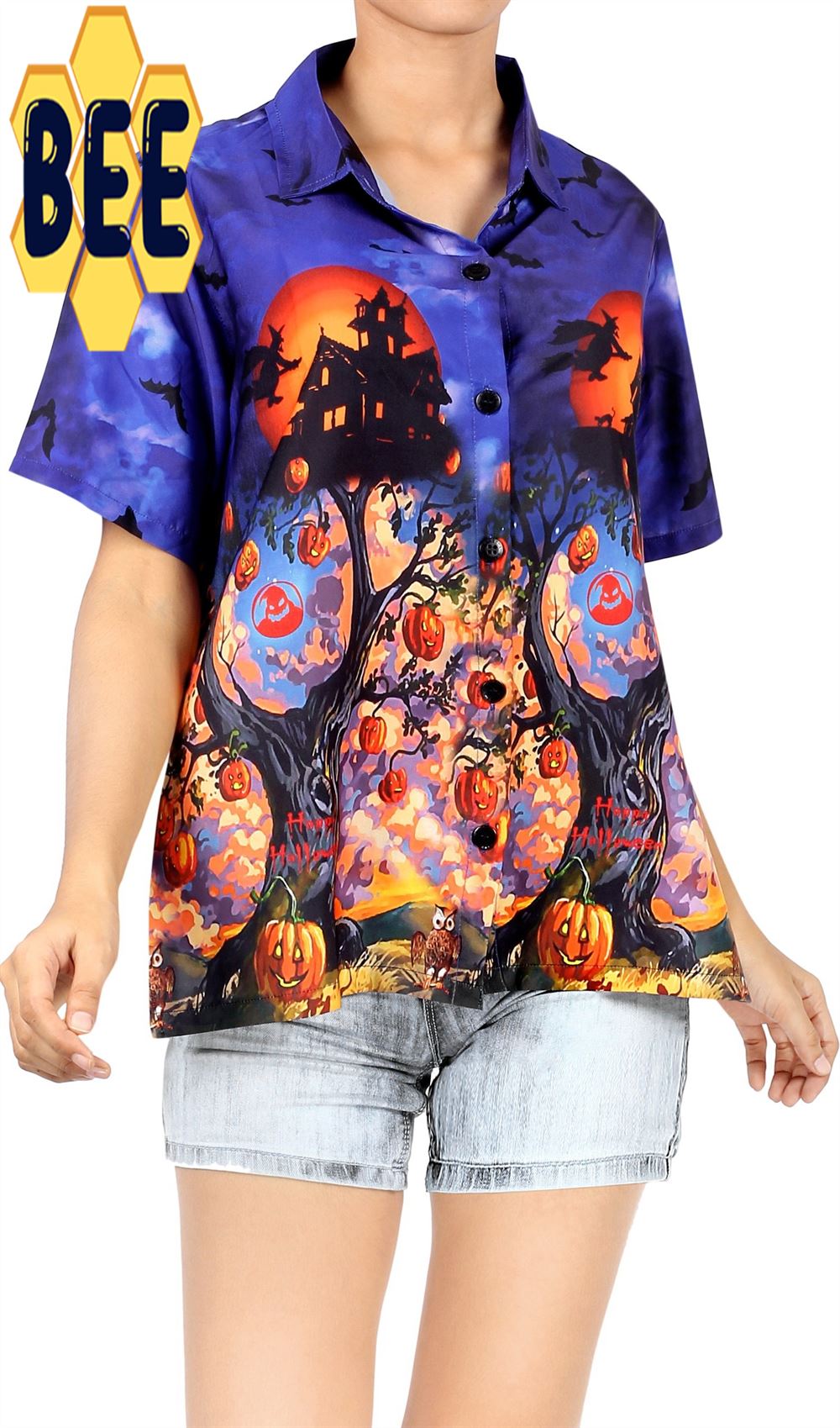 Witch Pumpkin Scary Skull Halloween Hawaiian Shirt Witch Pumpkin Scary Skull Halloween Hawaiian Shirt