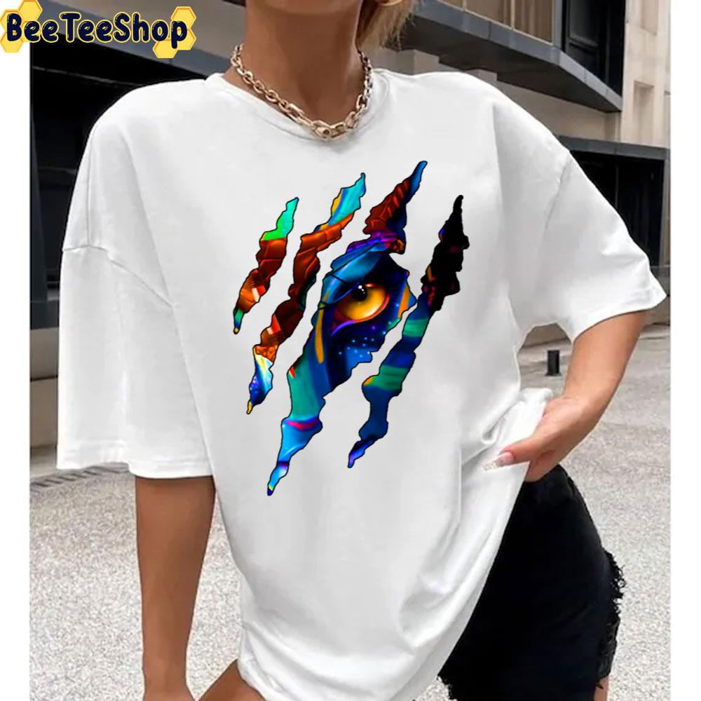 World Of Pandora Avatar 2 Neytiri And Claw Scratches Unisex T-Shirt World Of Pandora Avatar 2 Neytiri And Claw Scratches Unisex T-Shirt