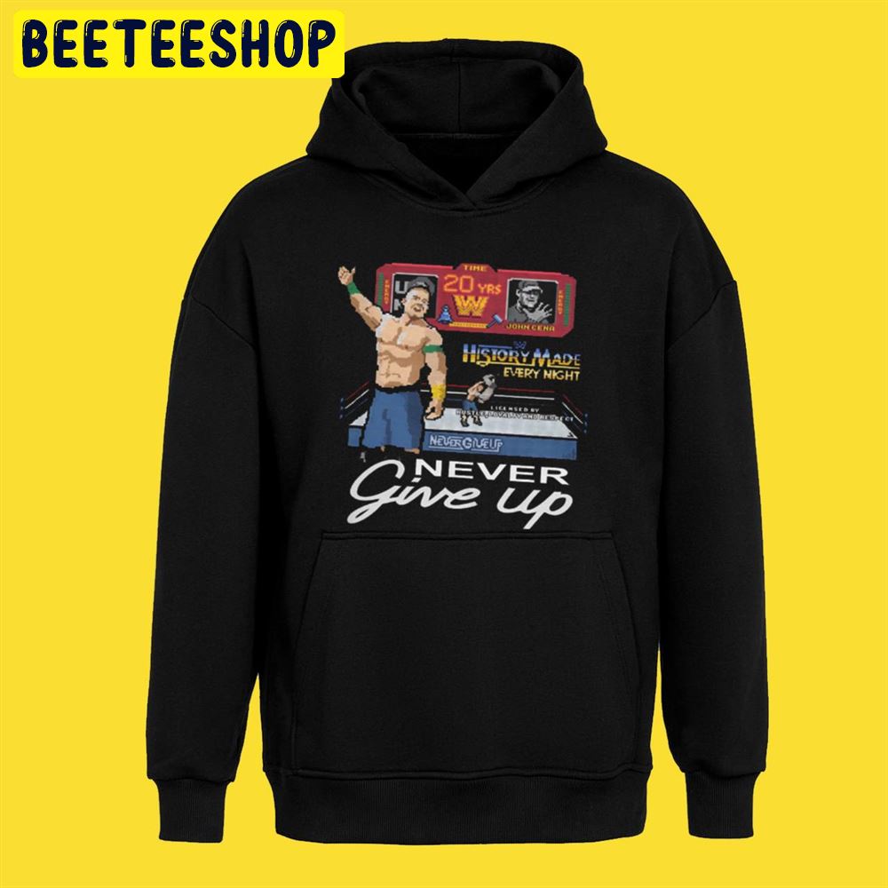 Wwe Shop Never Give Up John Cena 20 Years Unisex T-Shirt Wwe Shop Never Give Up John Cena 20 Years Unisex T-Shirt
