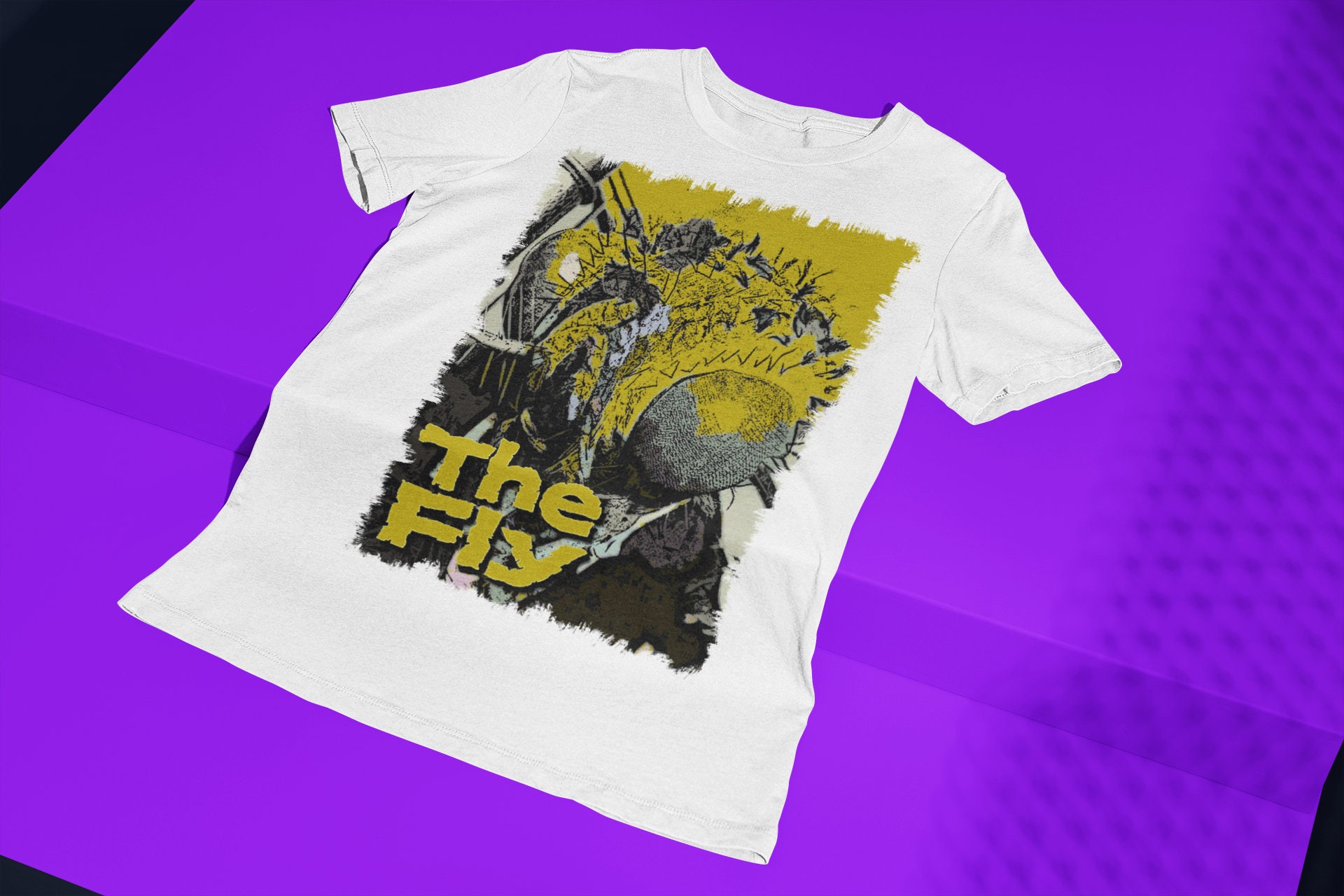 Yellow Design The Fly Movie Halloween Unisex T-Shirt Yellow Design The Fly Movie Halloween Unisex T-Shirt