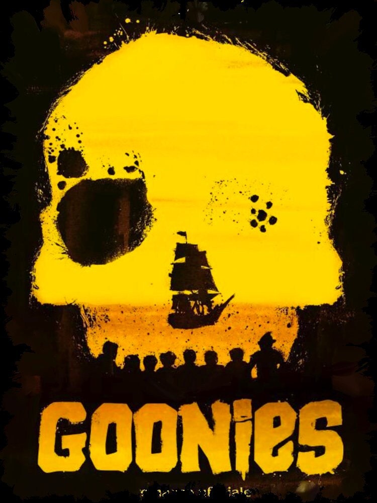 Yellow Skull Art The Goonies Halloween Unisex T-Shirt Yellow Skull Art The Goonies Halloween Unisex T-Shirt