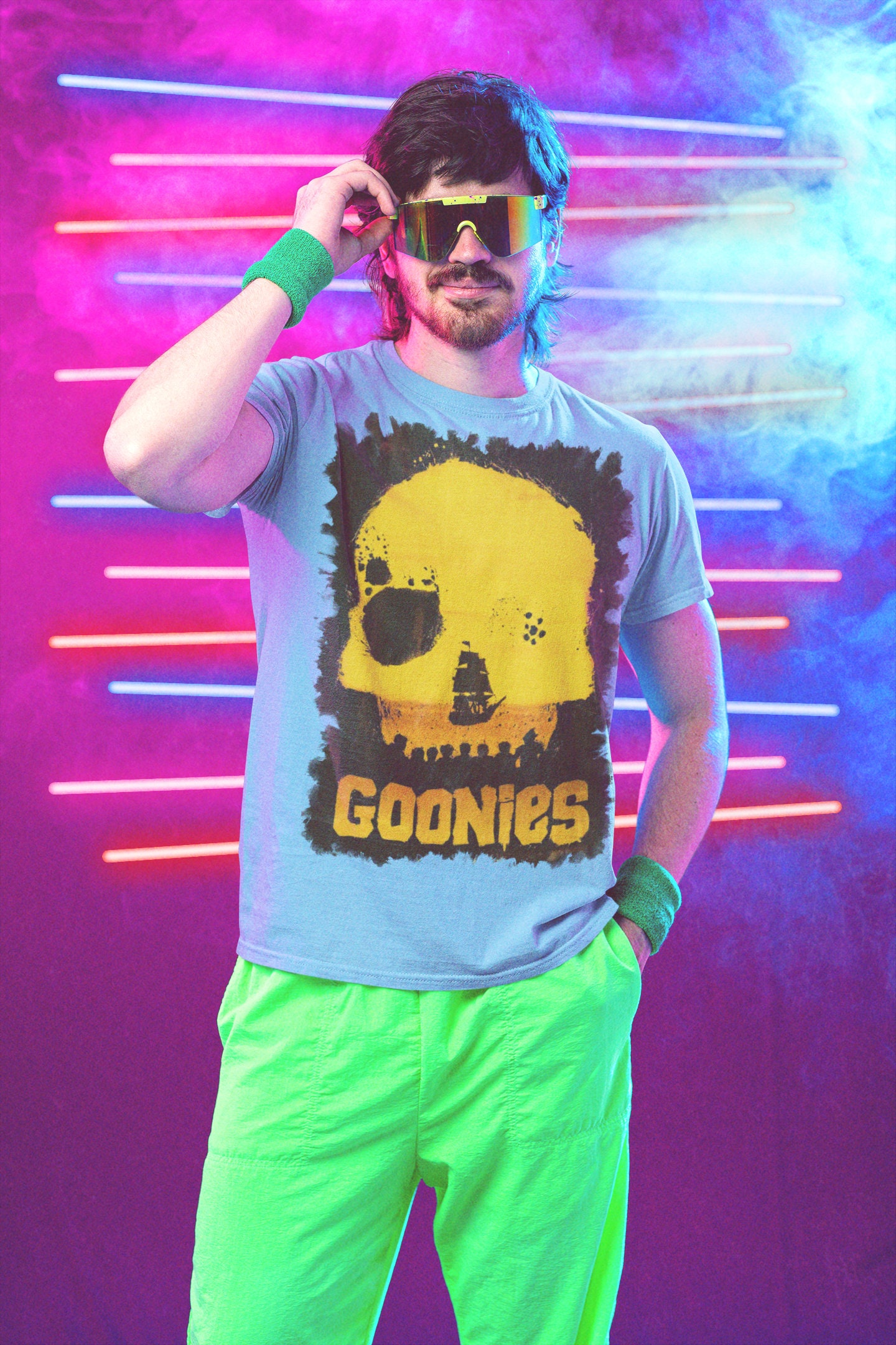 Yellow Skull Art The Goonies Halloween Unisex T-Shirt Yellow Skull Art The Goonies Halloween Unisex T-Shirt