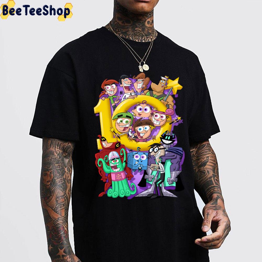 10th Year Birthday The Fairly OddParents Trending Unisex T-Shirt 10th Year Birthday The Fairly OddParents Trending Unisex T-Shirt