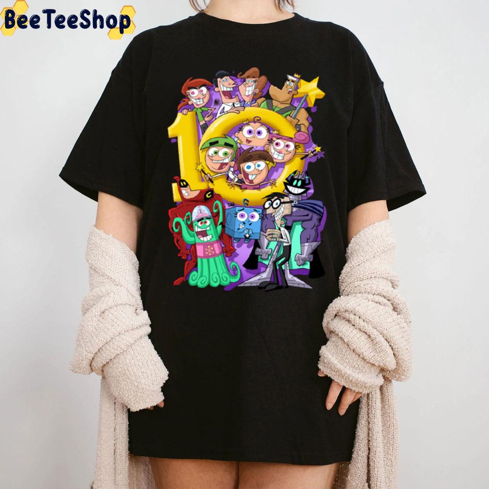 10th Year Birthday The Fairly OddParents Trending Unisex T-Shirt 10th Year Birthday The Fairly OddParents Trending Unisex T-Shirt