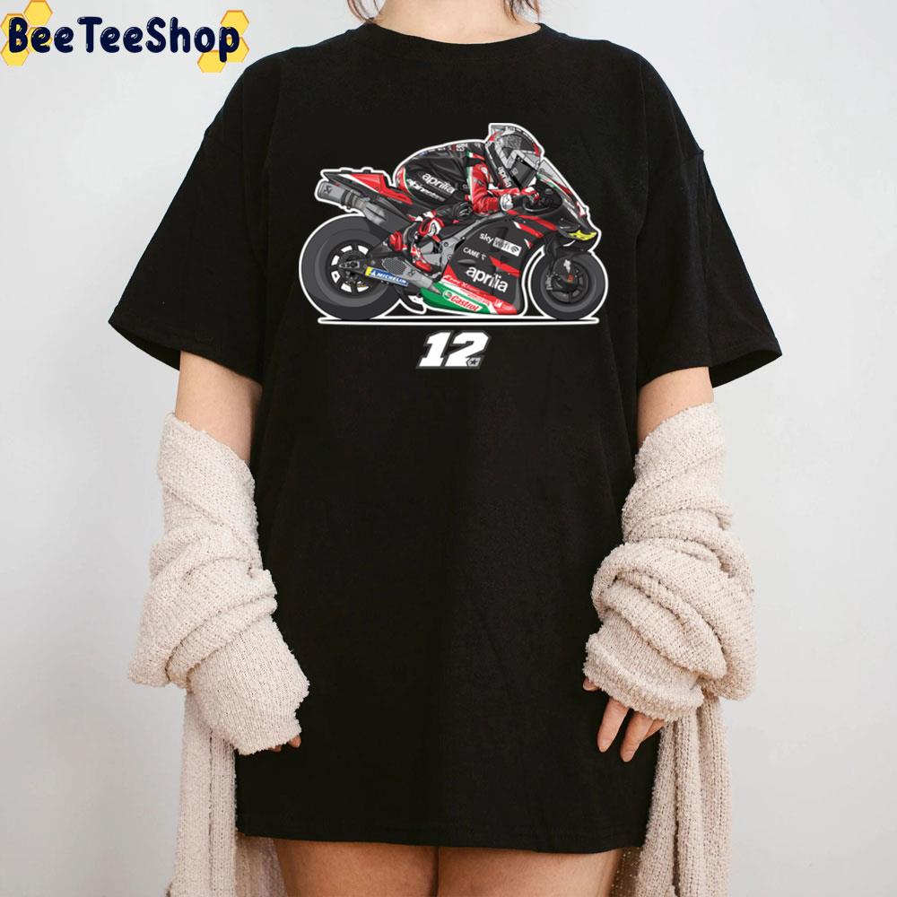 12 Maverick Vinales Moto Racing Unisex T-Shirt 12 Maverick Vinales Moto Racing Unisex T-Shirt
