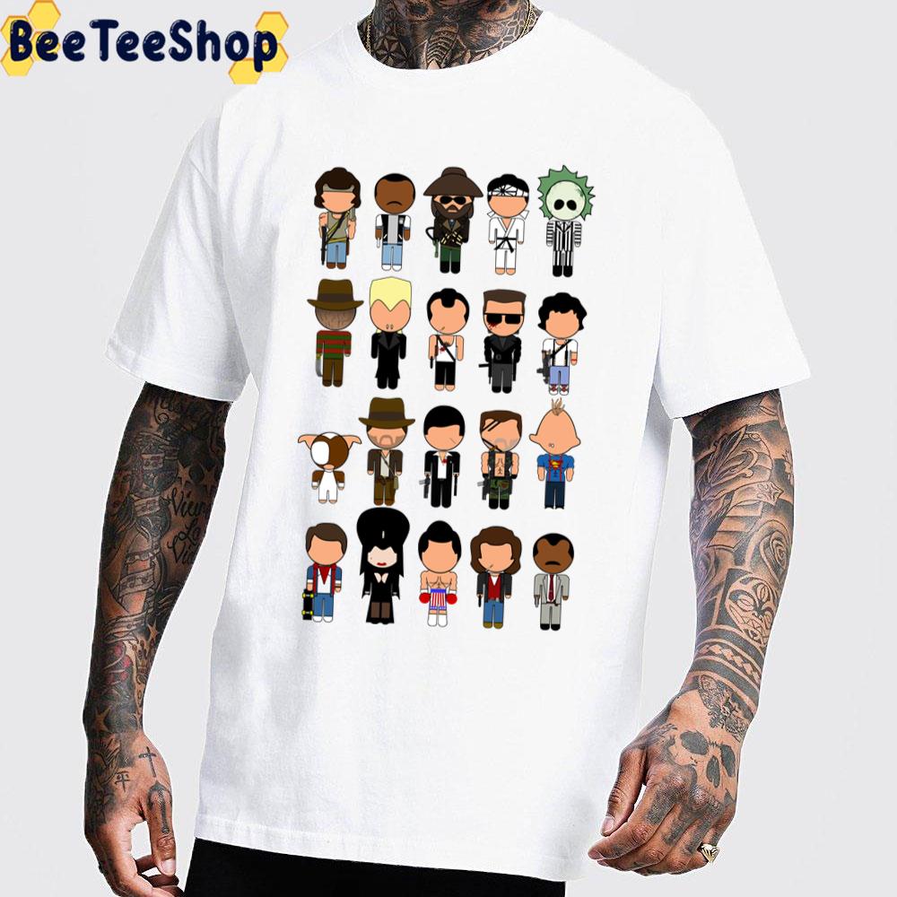 1980s Movie Icons Halloween Trending Unisex T-Shirt 1980s Movie Icons Halloween Trending Unisex T-Shirt