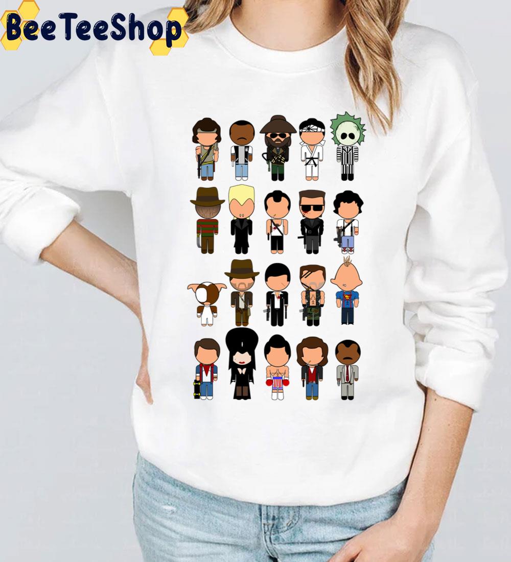 1980s Movie Icons Halloween Trending Unisex T-Shirt 1980s Movie Icons Halloween Trending Unisex T-Shirt
