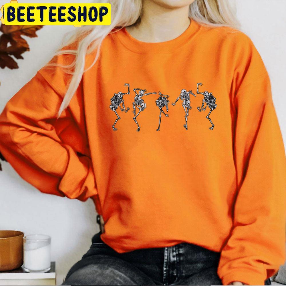 5 Skeleton Dancing Halloween Trending Unisex T-Shirt 5 Skeleton Dancing Halloween Trending Unisex T-Shirt