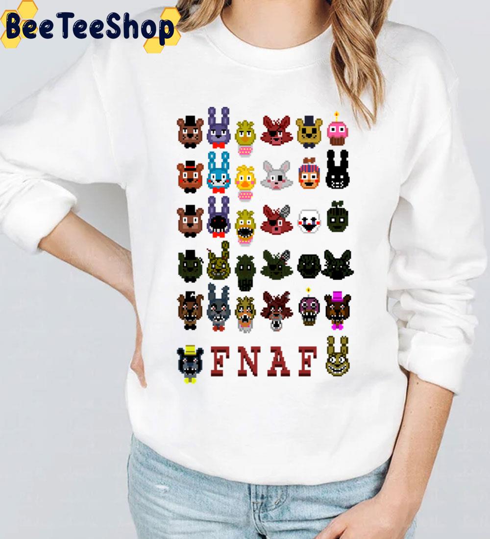 8 Bit 20 Nights At Freddy's Game Unisex T-Shirt 8 Bit 20 Nights At Freddy's Game Unisex T-Shirt